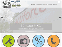 Tablet Screenshot of bits-paper.de